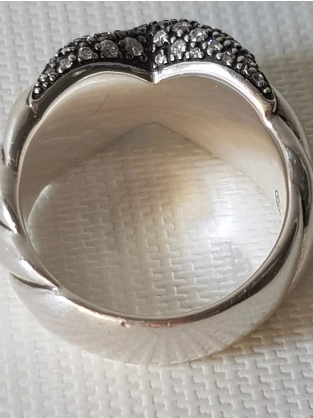 David Yurman Midnight Melange X Ring With Diamonds